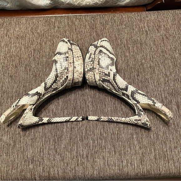 BRIAN ATWOOD Platform Heels PYTHON / SNAKESKIN - Sz 9 (EU 40) EXCELLENT! - Picture 12 of 16